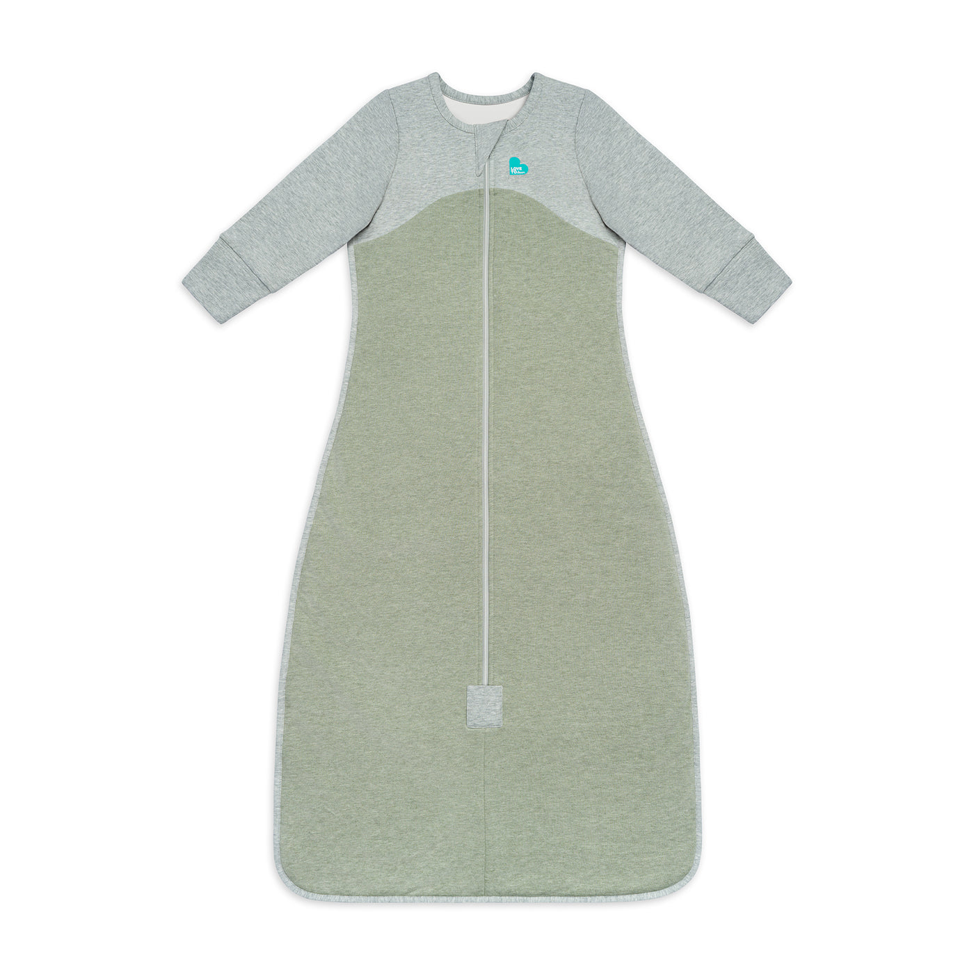 Sleep Bag Organic Long Sleeves 1.0 TOG - Olive