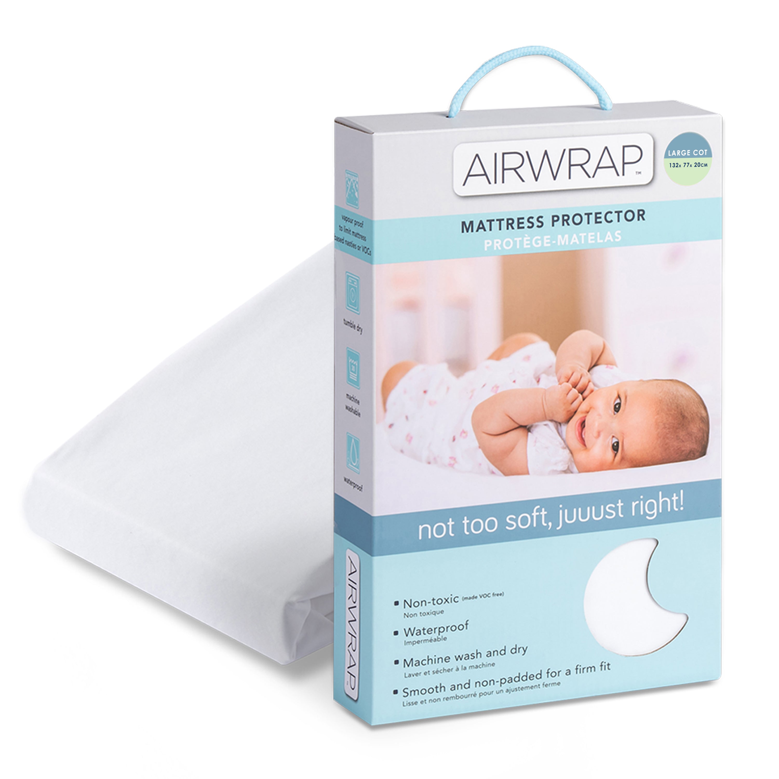 Airwrap Mattress Protector Cot Large Belly Beyond Belly Beyond