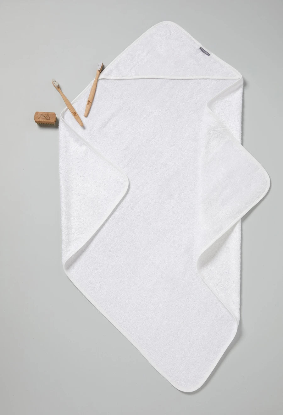 Personalised Bamboo Hooded Towel - Natural