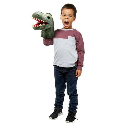 Large Dino Head Puppet - Triceratops