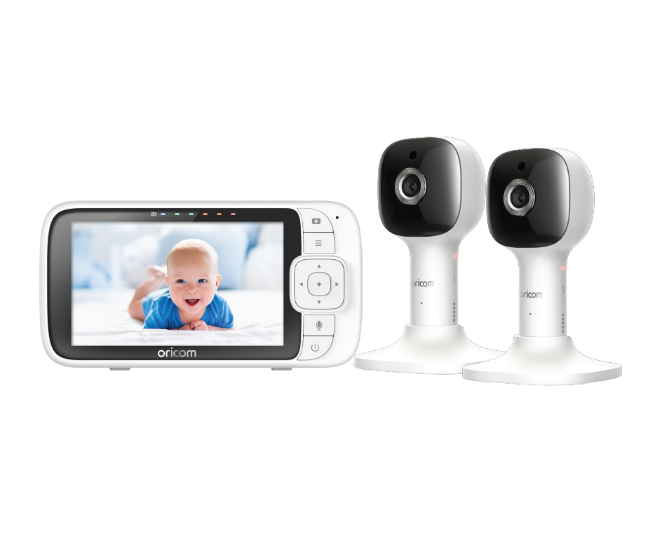 Twin video outlet baby monitor