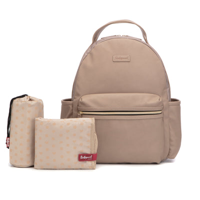 Lola Backpack Nappy Bag Vegan Leather - Blush