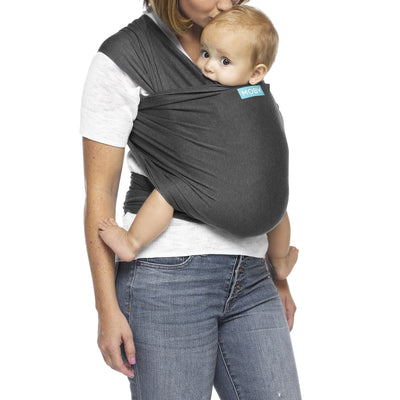 Moby | Evolution Baby Wrap - Charcoal - Belly Beyond 