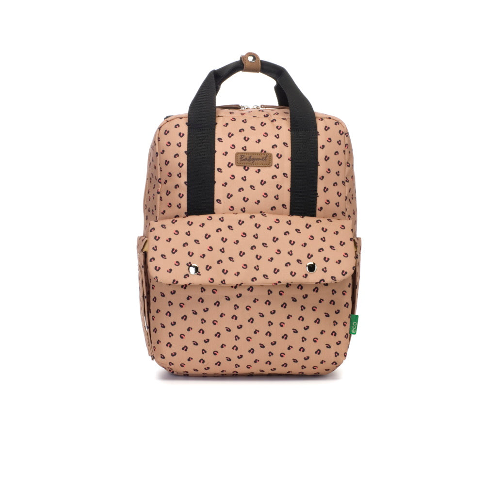 Babymel Georgi Backpack Nappy Bag Caramel Leopard Belly Beyond