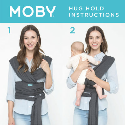 Moby | Evolution Baby Wrap - Black - Belly Beyond 