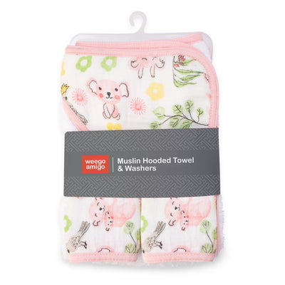 Hooded Towel + Washers - Kimmy Koala