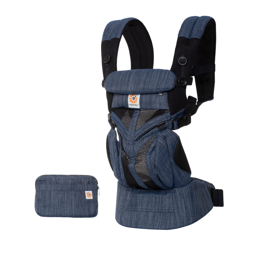 ergobaby carrier nz Ergobaby Omni 360 Carrier Cool Air Mesh - Indigo Weave