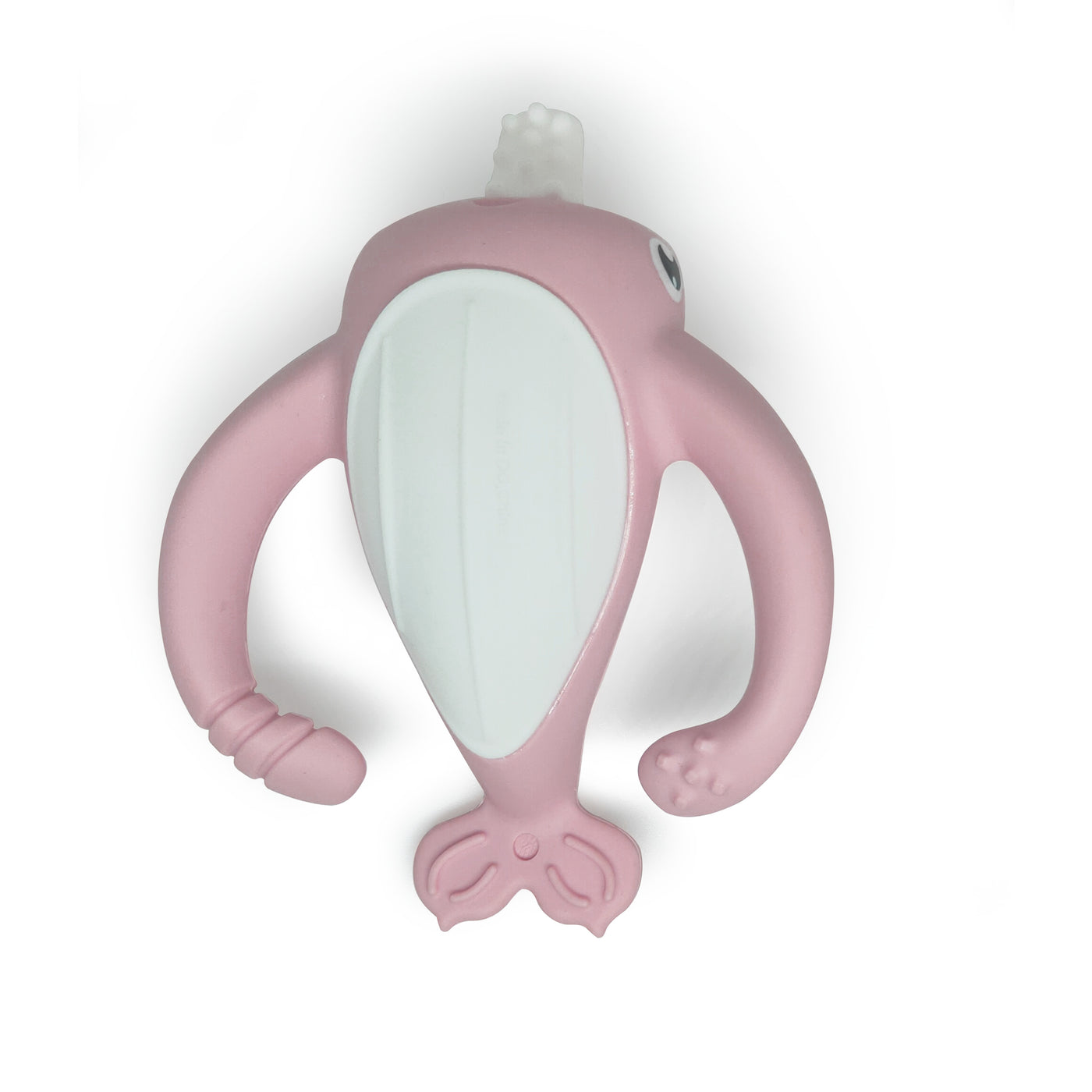 Nora Narwhal Silicone Teether - Old Roze