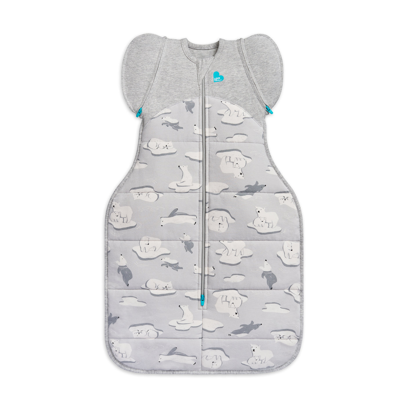 Love to Dream | Swaddle Up™ Transition Bag Extra Warm 3.5 TOG - South Pole Grey - Belly Beyond 