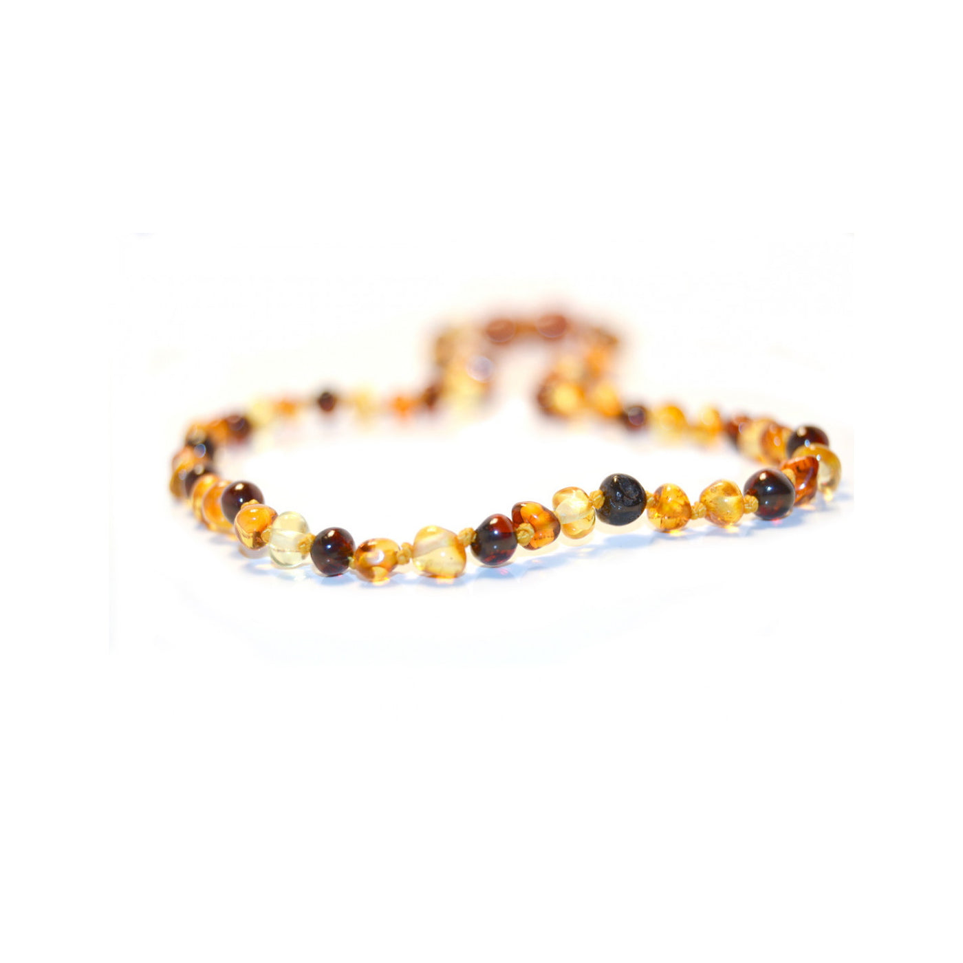 Amber Bead Necklace - Multi-colour