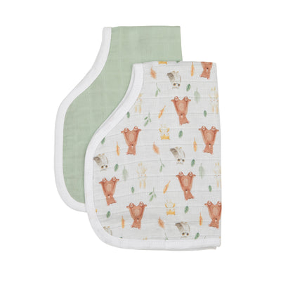 Burp Cloth 2pk - Forest Friends