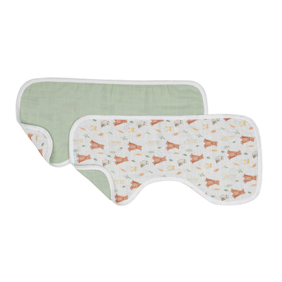 Burp Cloth 2pk - Forest Friends