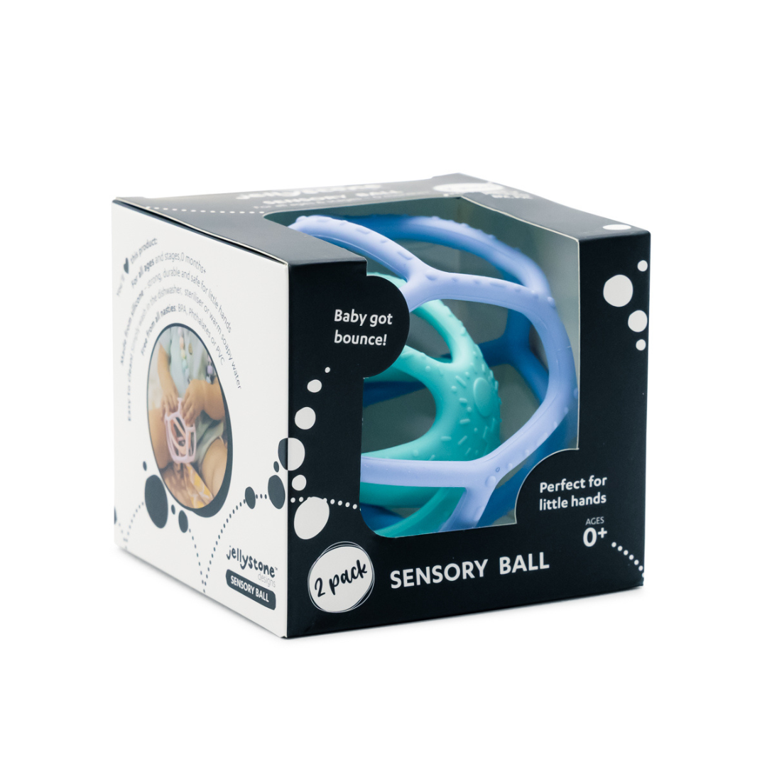 Sensory Ball & Fidget Ball 2pk - Bubblegum & Peach