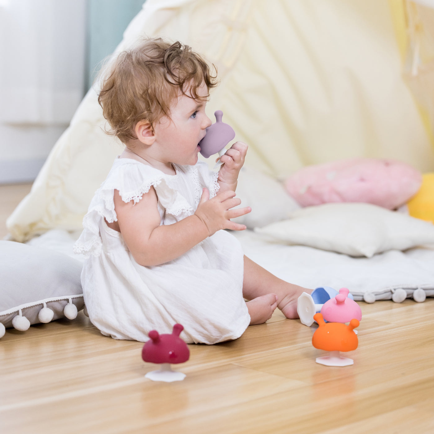 Mushroom Teether - Lavender