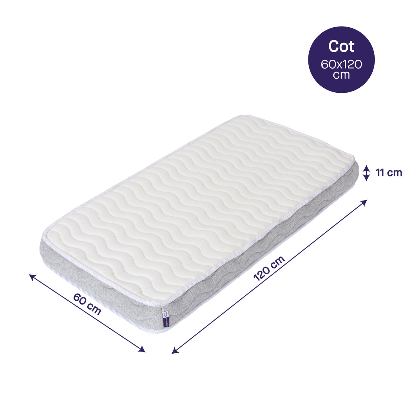 Premium Deluxe ClevaFoam® Pocket Sprung Cot Mattress