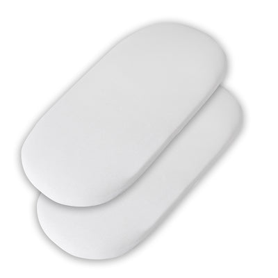 Jersey Cotton Fitted Sheets for Moses & Pram 2pk 82 x 38cm