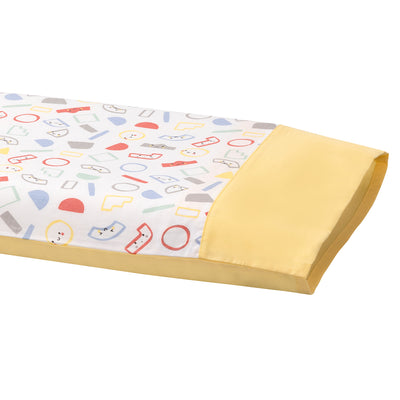 ClevaFoam Toddler Pillow Case - Grey & Yellow