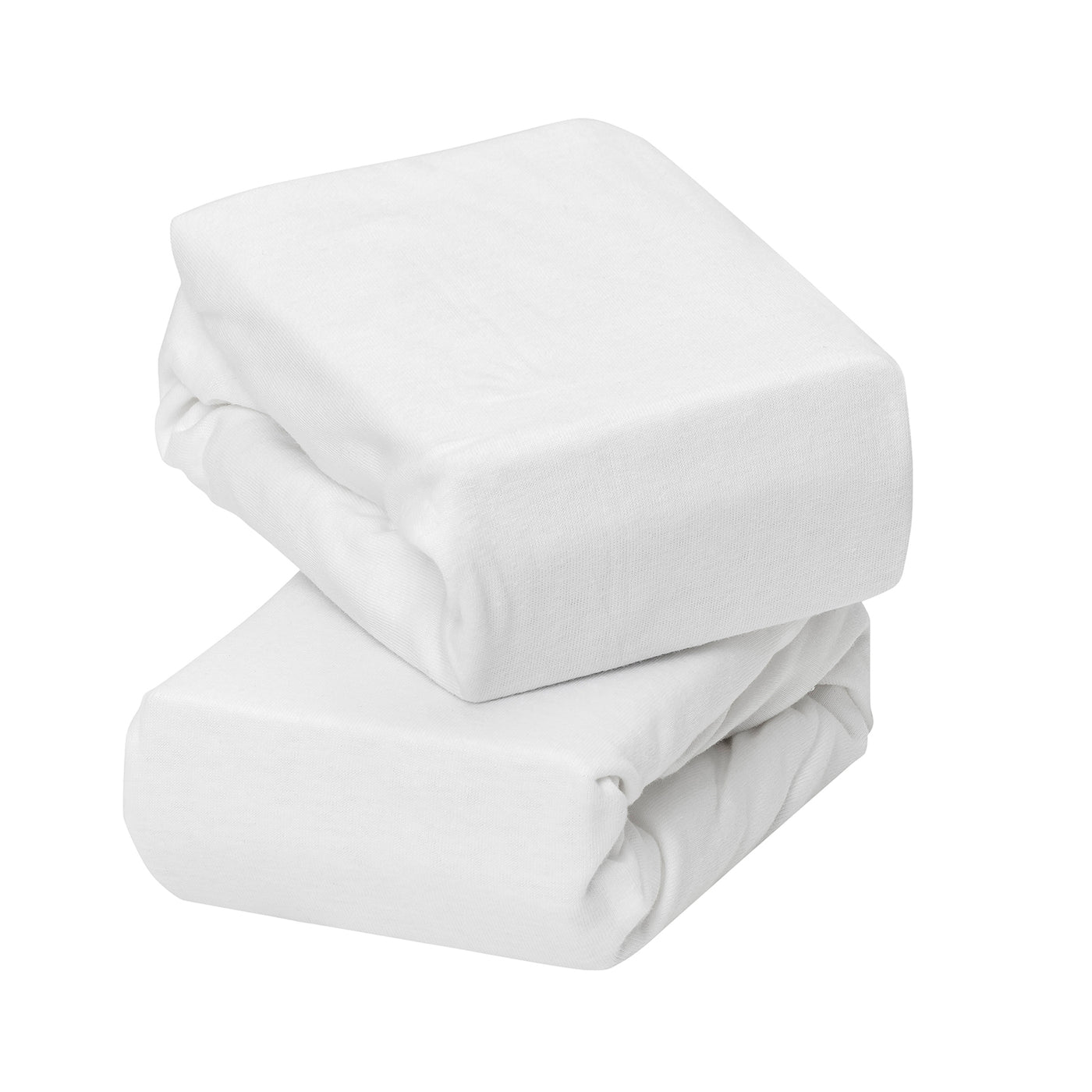 Jersey Cotton Fitted Sheets Bedside Crib 2pk - 83 x 46cm
