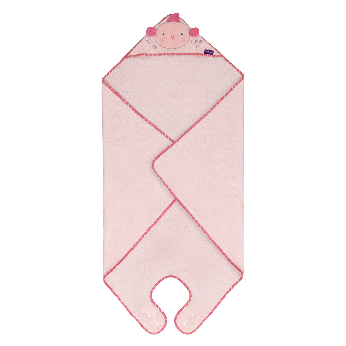 Bamboo Extra Large Apron Baby Bath Towel - Pink