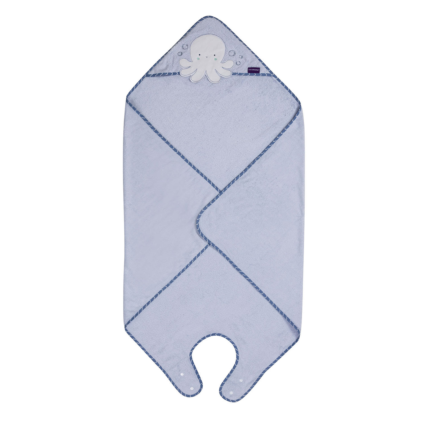 Bamboo Extra Large Apron Baby Bath Towel - Blue