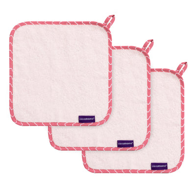 Bamboo Baby Washcloth 3pk - Pink