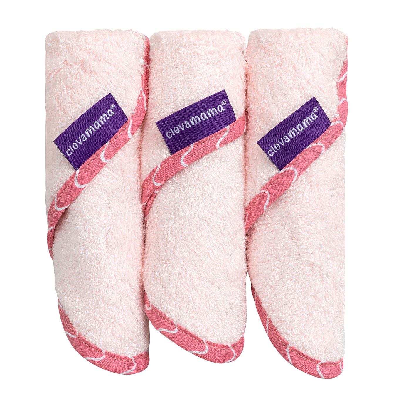 Bamboo Baby Washcloth 3pk - Pink