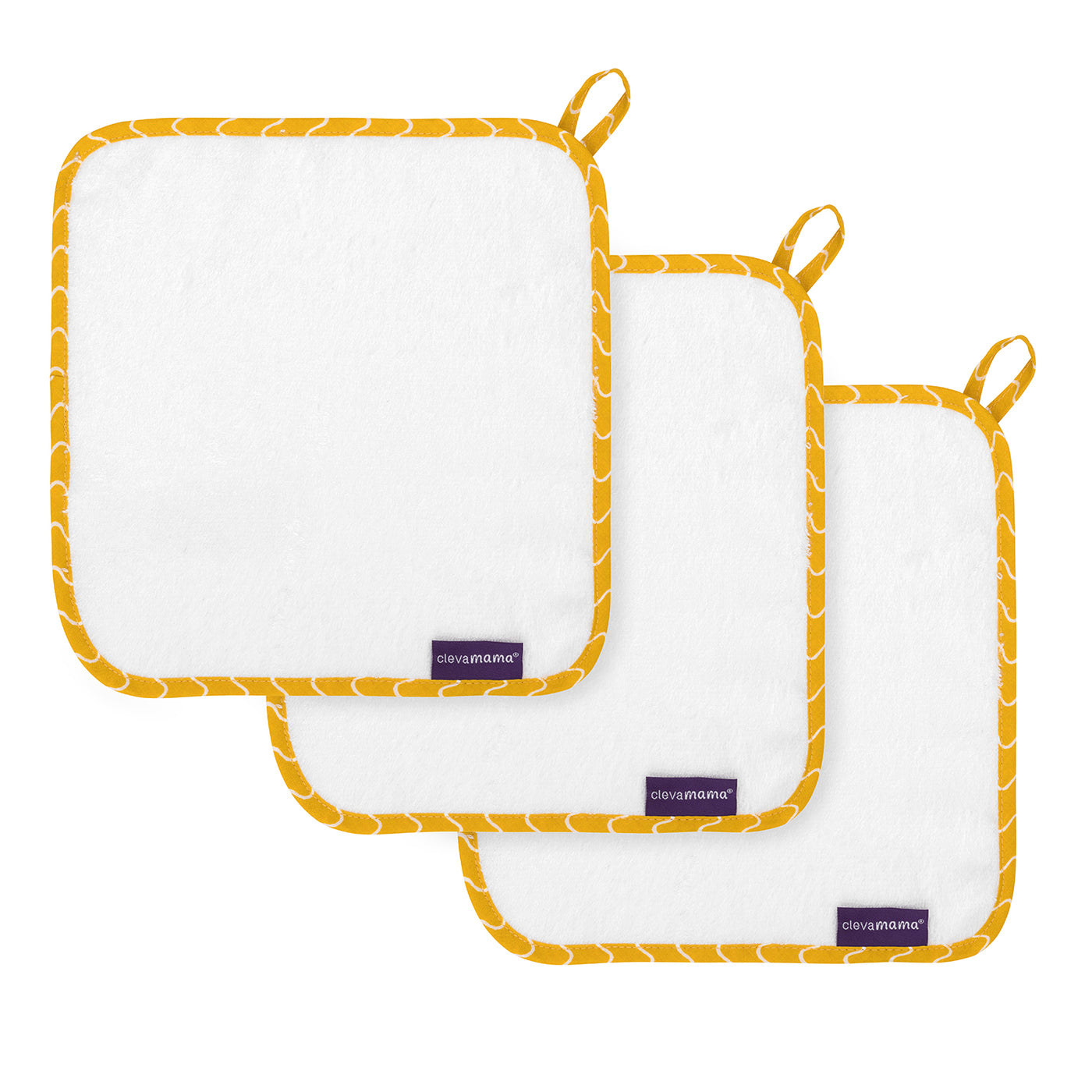Bamboo Baby Washcloth 3pk - White & Honey