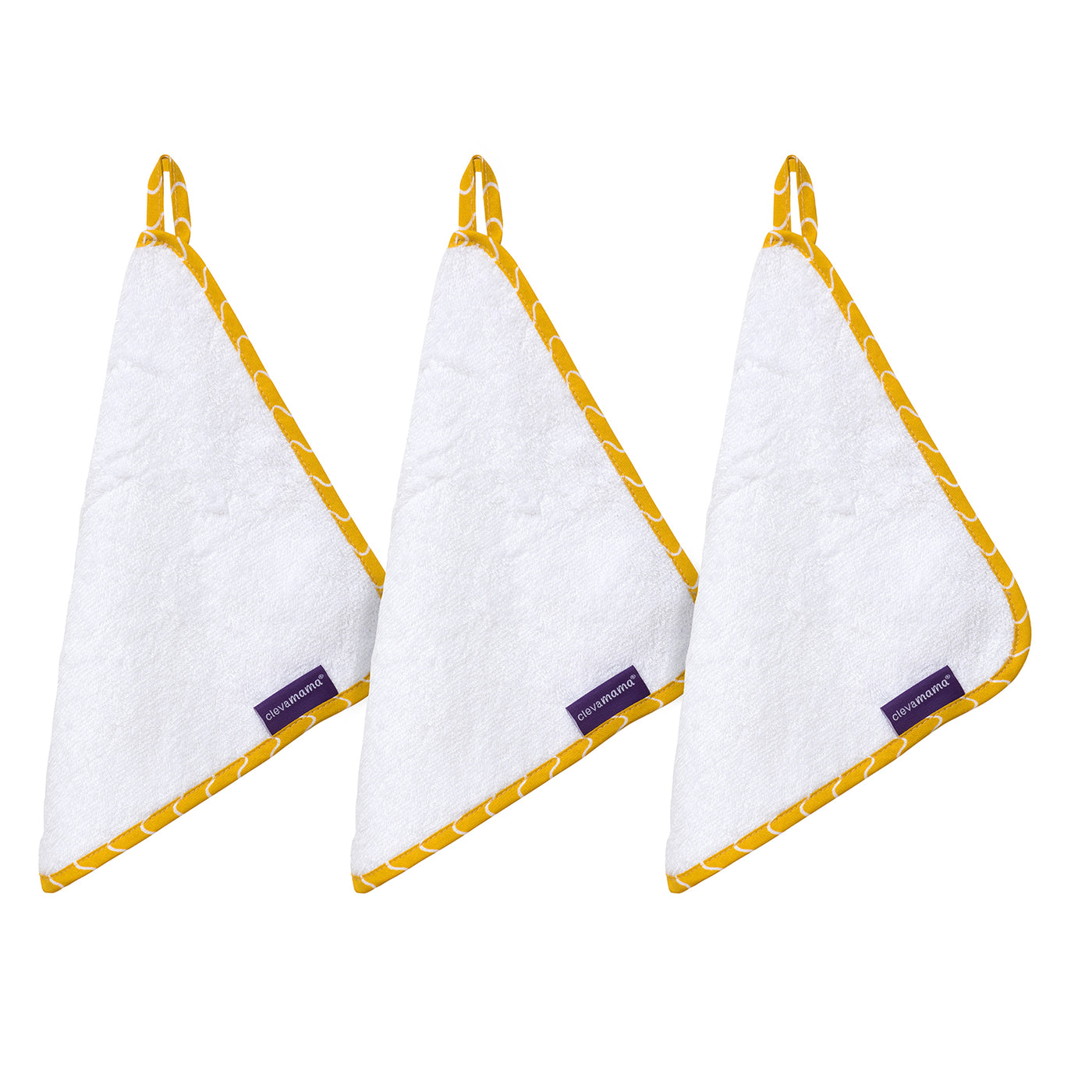 Bamboo Baby Washcloth 3pk - White & Honey