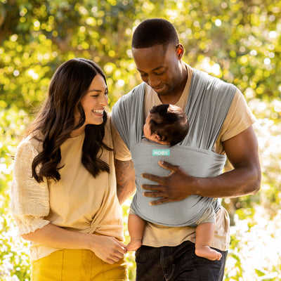 Classic Baby Wrap - Grey - Belly Beyond 
