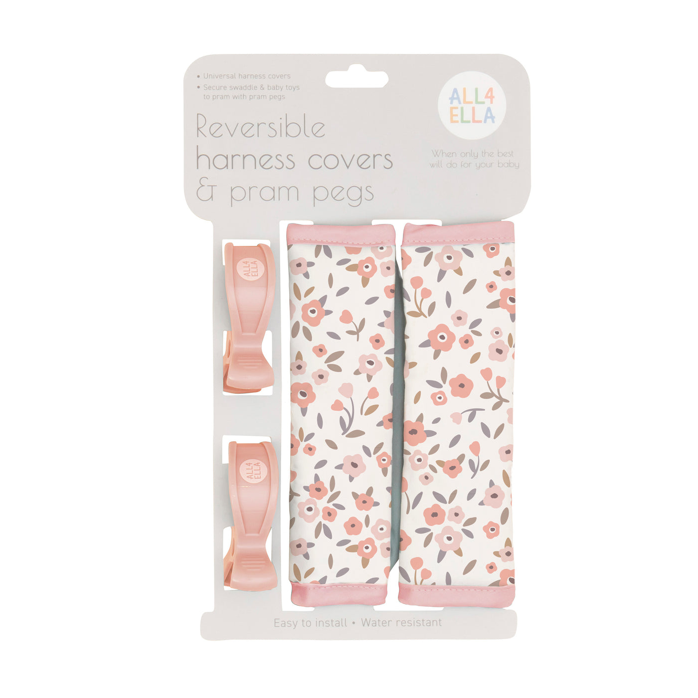 Harness Covers & Pram Pegs - Floral Bouquet