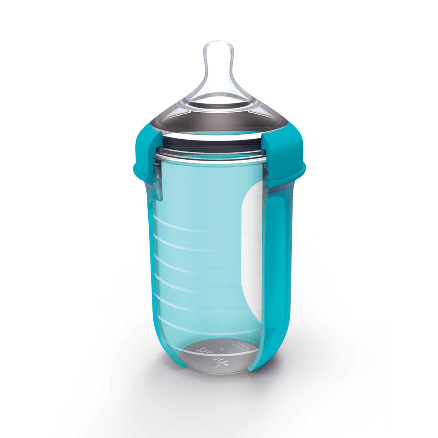 NURSH Silicone Bottle 8oz 3pk - Blue