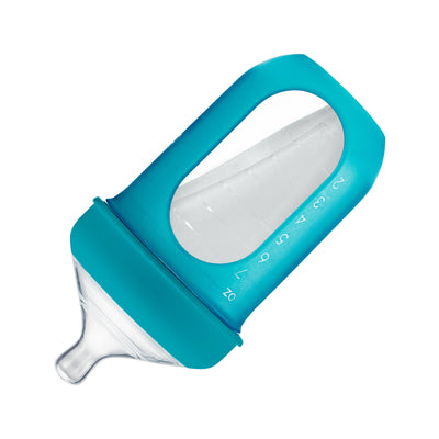 NURSH Silicone Bottle 8oz 3pk - Blue