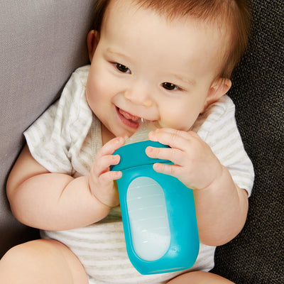 NURSH Silicone Bottle 8oz 3pk - Blue
