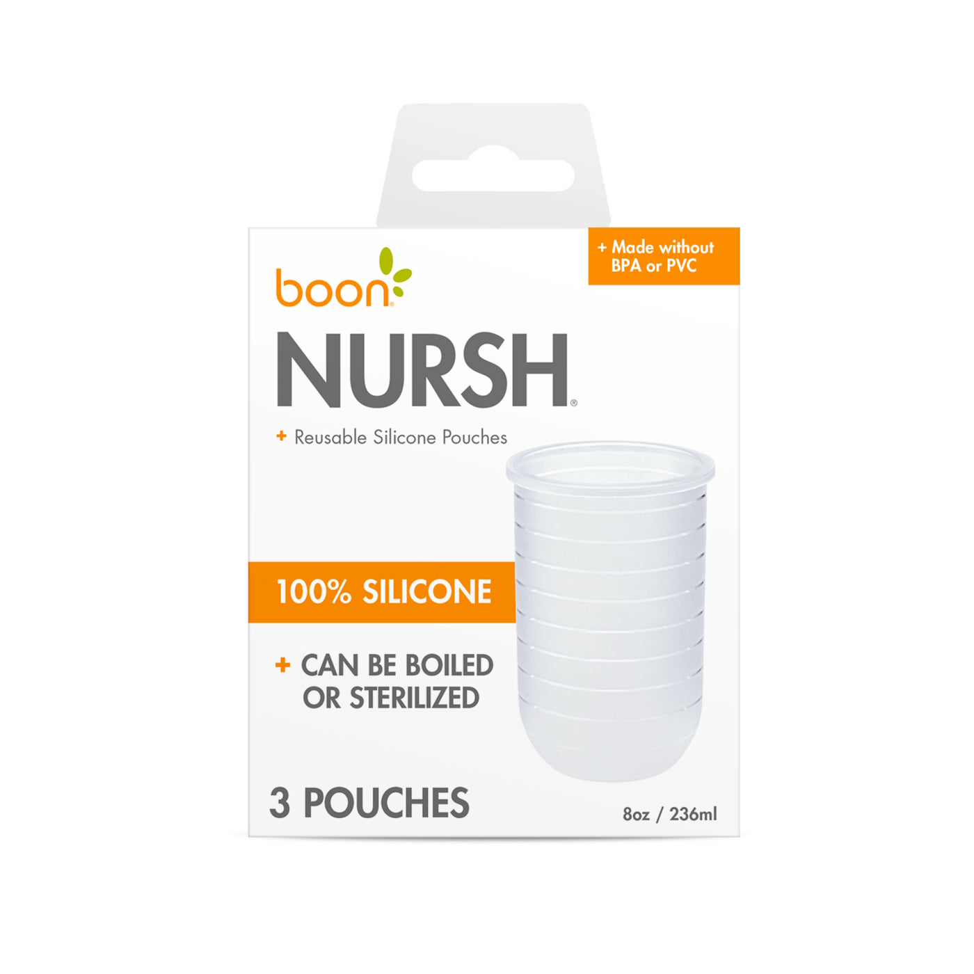 NURSH Pouch 8oz 3pk