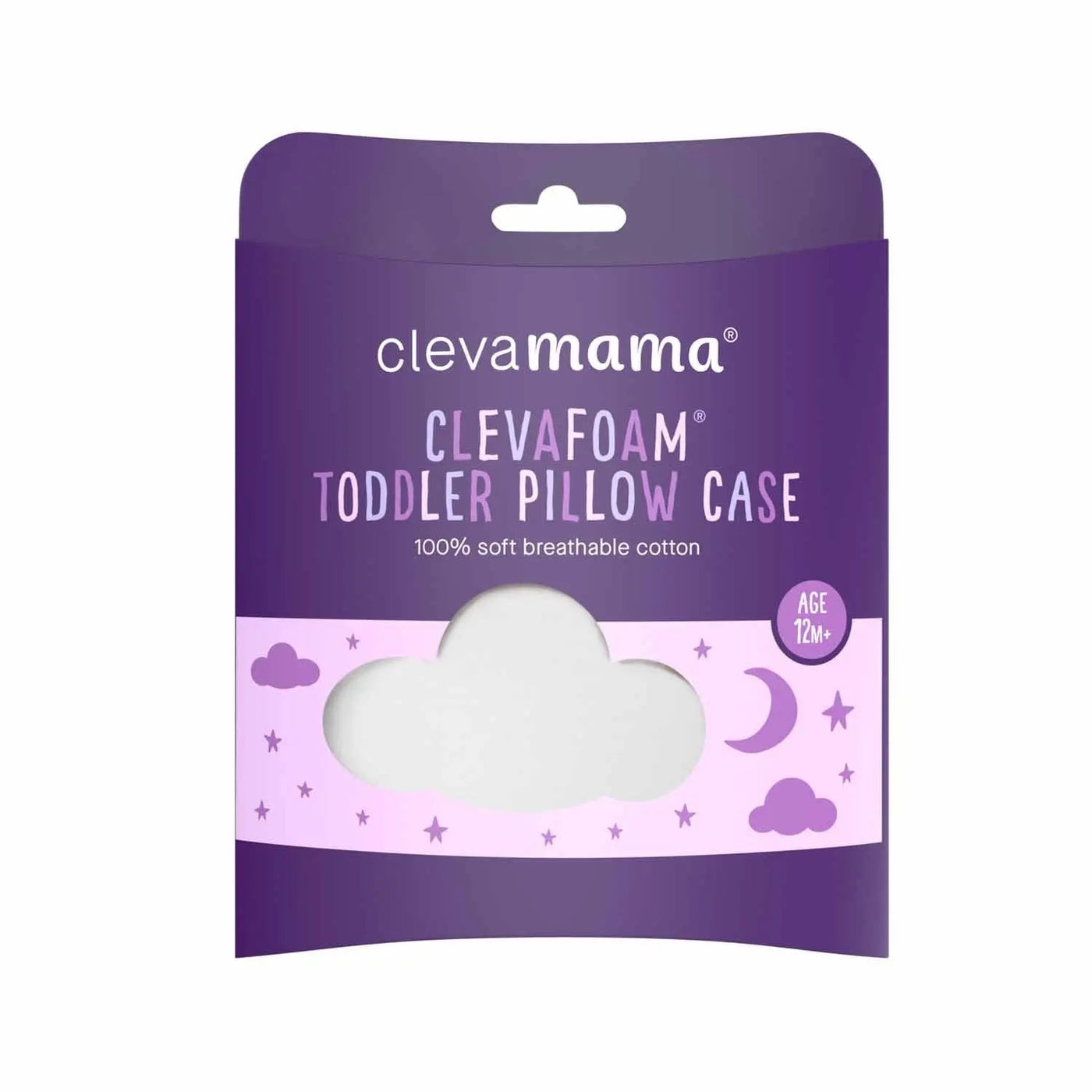 ClevaFoam Toddler Pillow Case - White