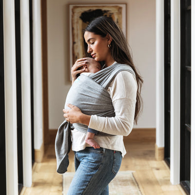 Classic Baby Wrap - Grey - Belly Beyond 
