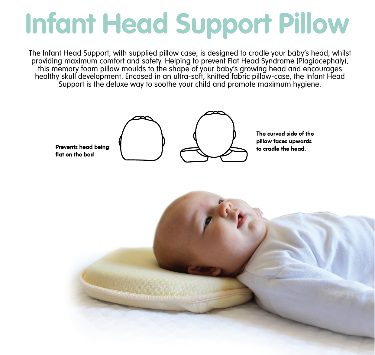 Infant Head Support with pillowcase