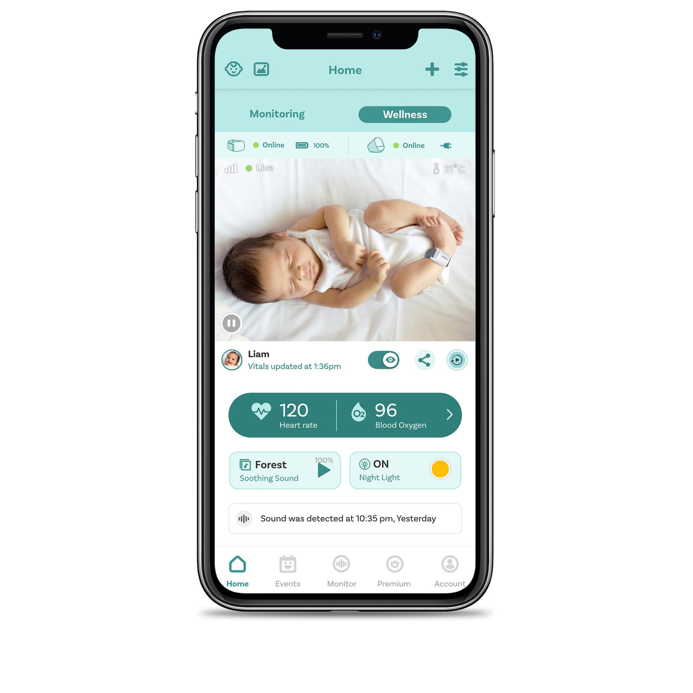 Guardian Pro Sleep Tracking + Video Baby Monitor