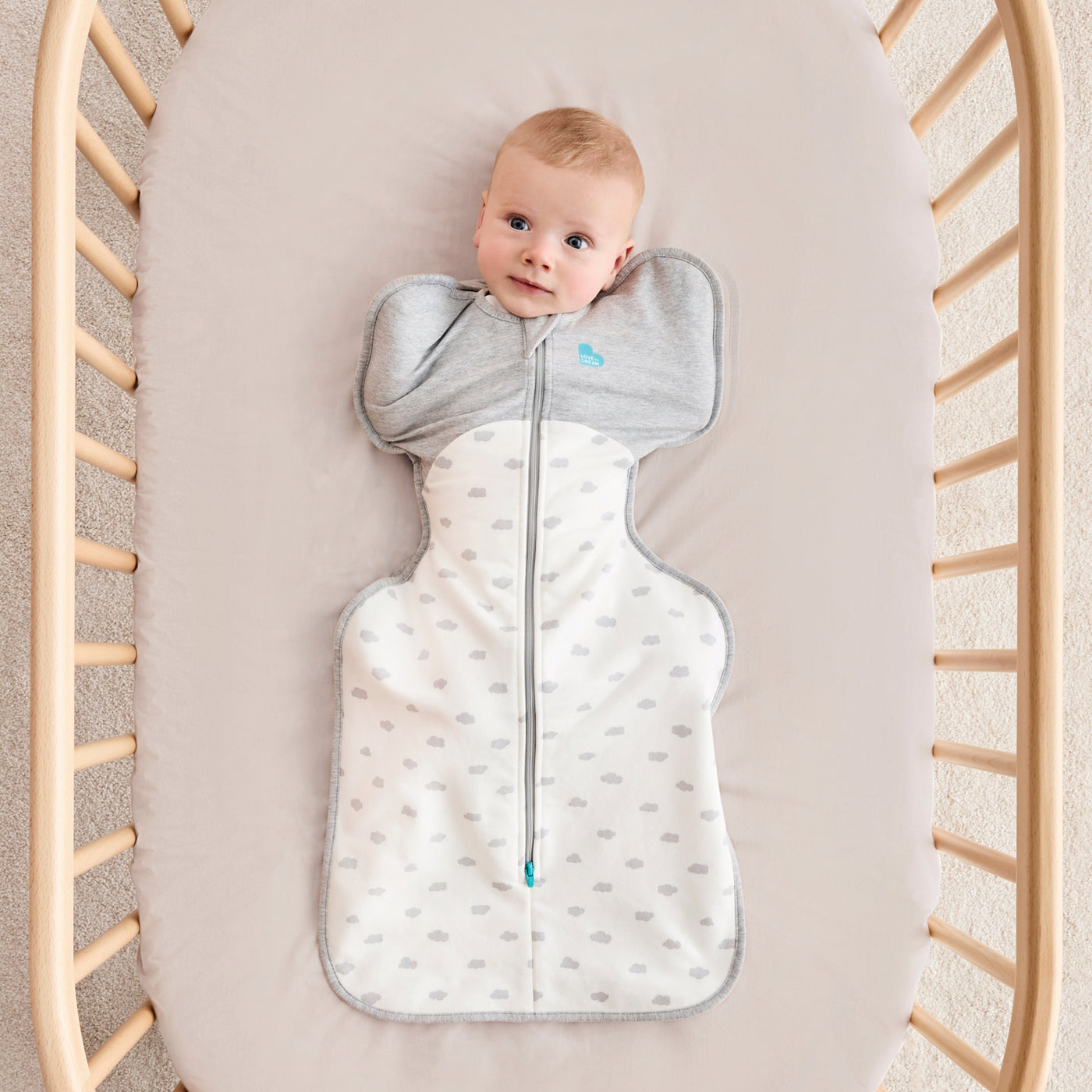 Swaddle Up™ All Seasons 1.5 TOG - Mini Cloud