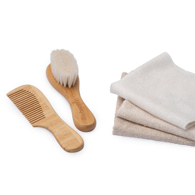 Bamboo Brush & Comb Set
