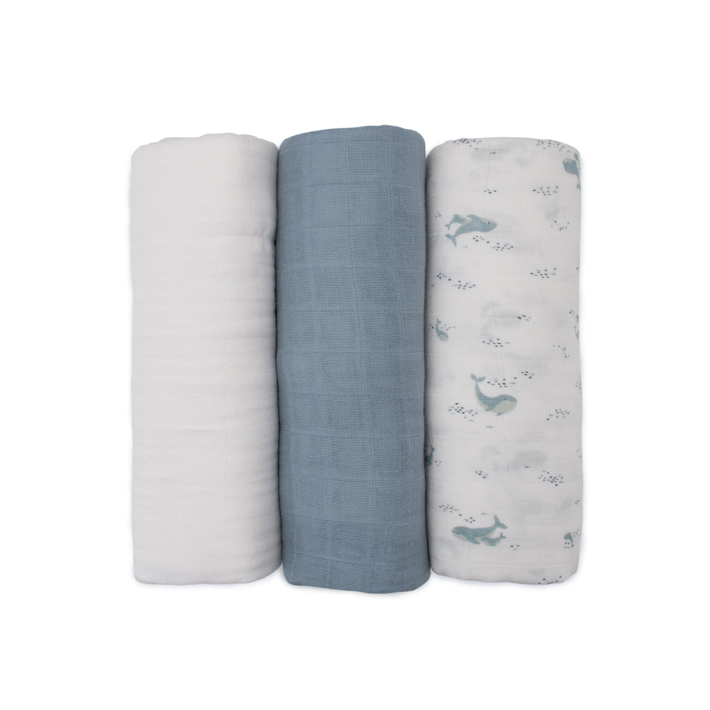 Muslin Wraps 3pk - Retro Blue