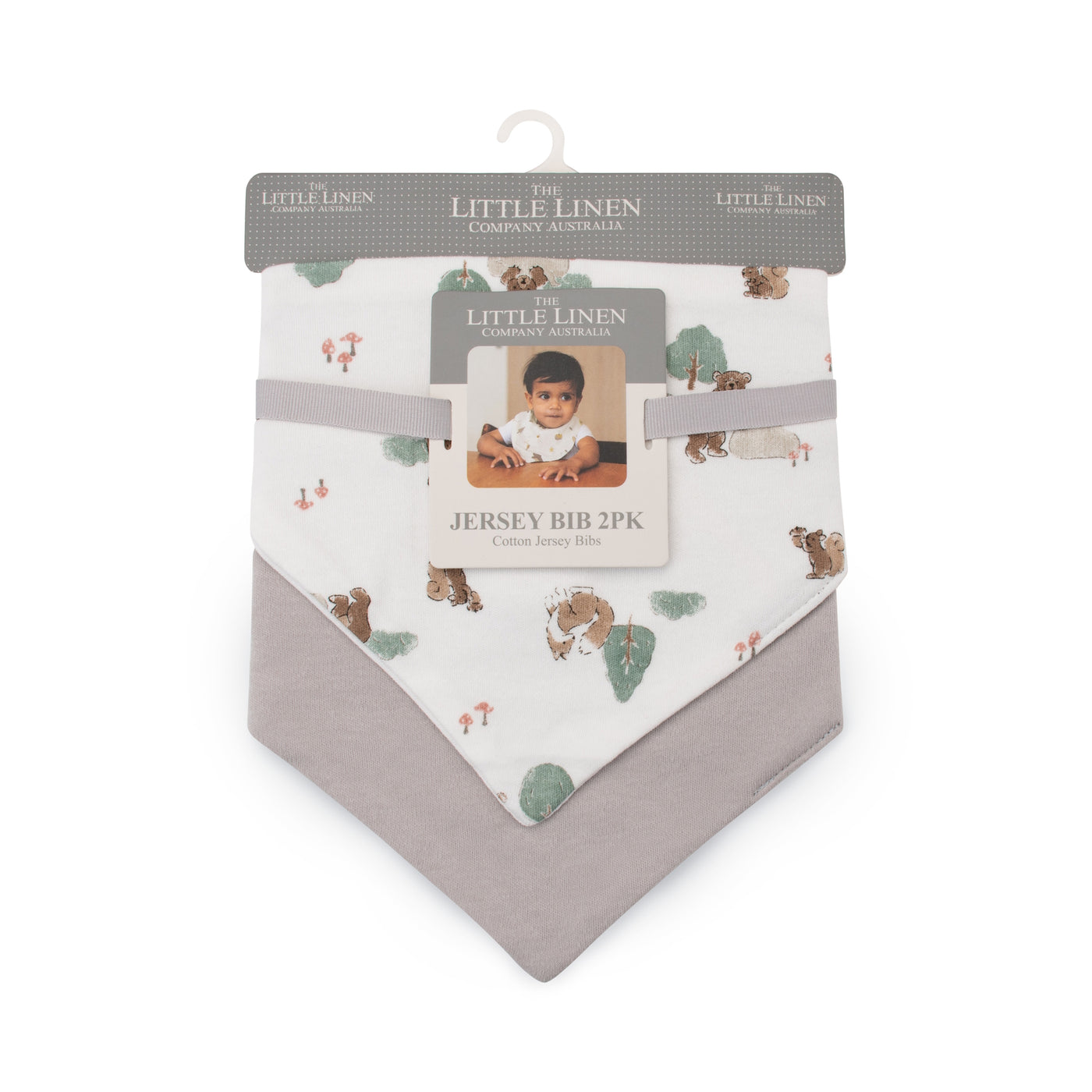 Jersey Bib 2pk - Willow Bear