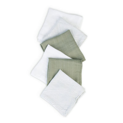 Muslin Wash Cloth 6pk - Bayleaf