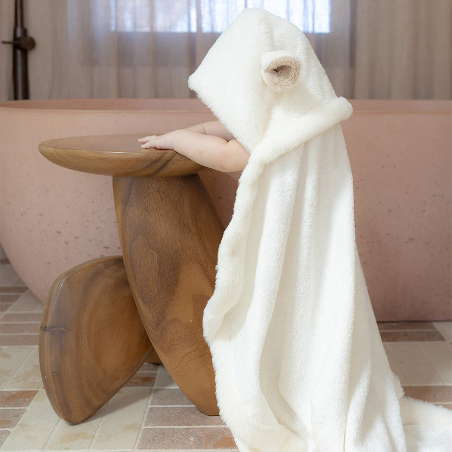 Plush Hooded Towel - Savannah Giraffe