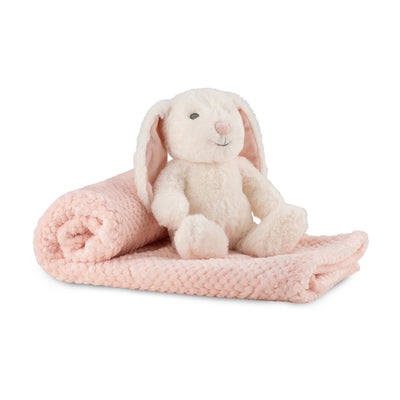 Plush Toy & Blanket - Snow Bunny