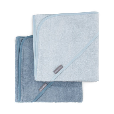 Hooded Towel 2pk - Retro Blue