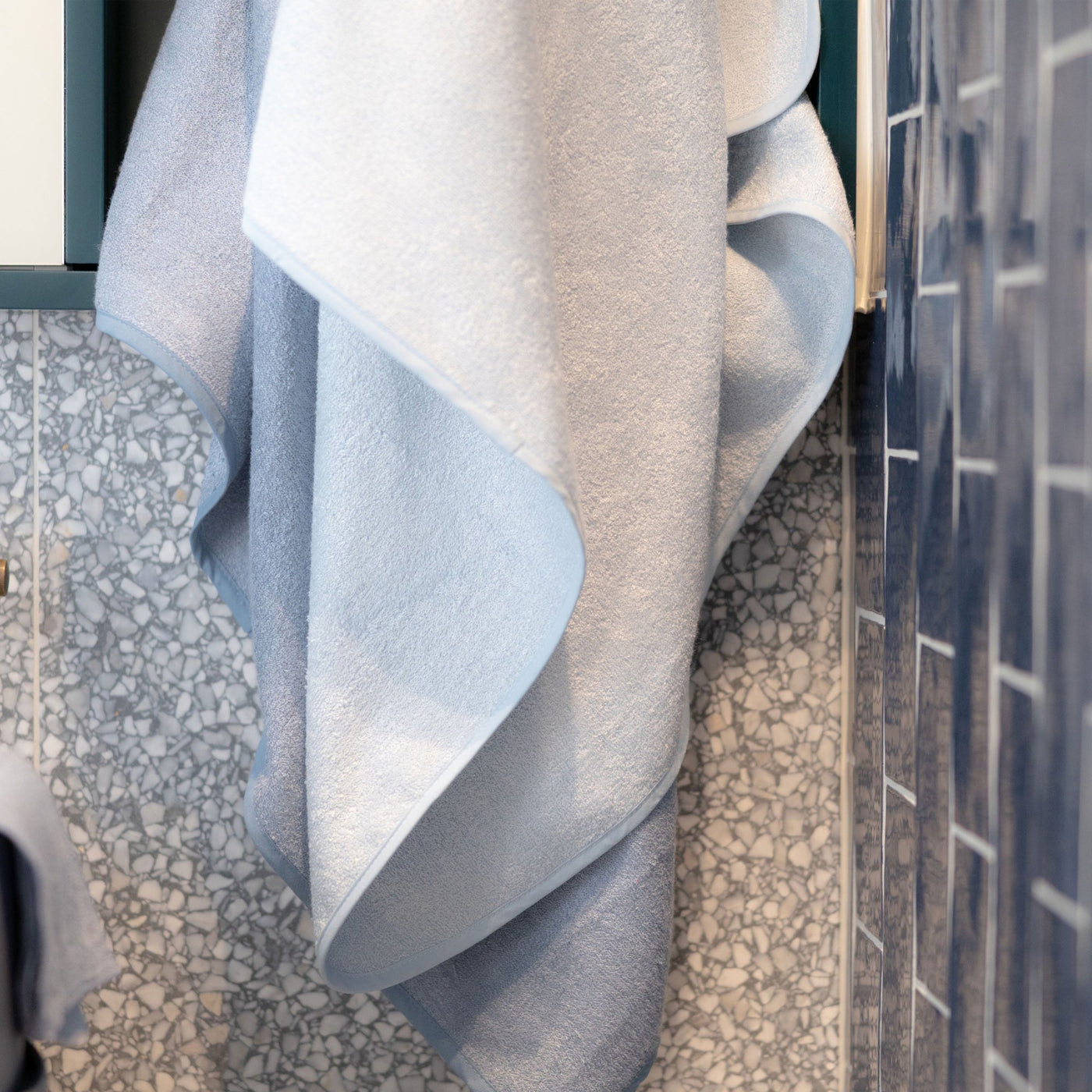 Hooded Towel 2pk - Retro Blue