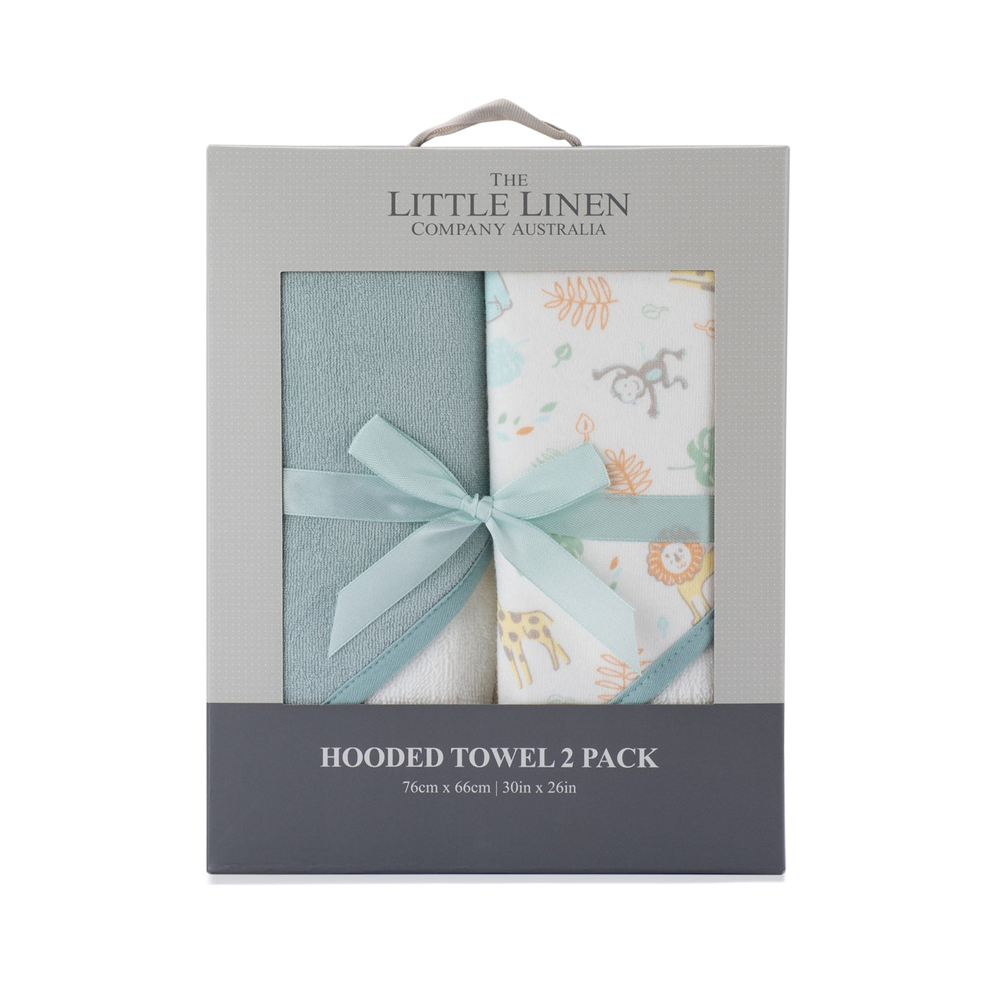Hooded Towel 2pk - Savannah Giraffe
