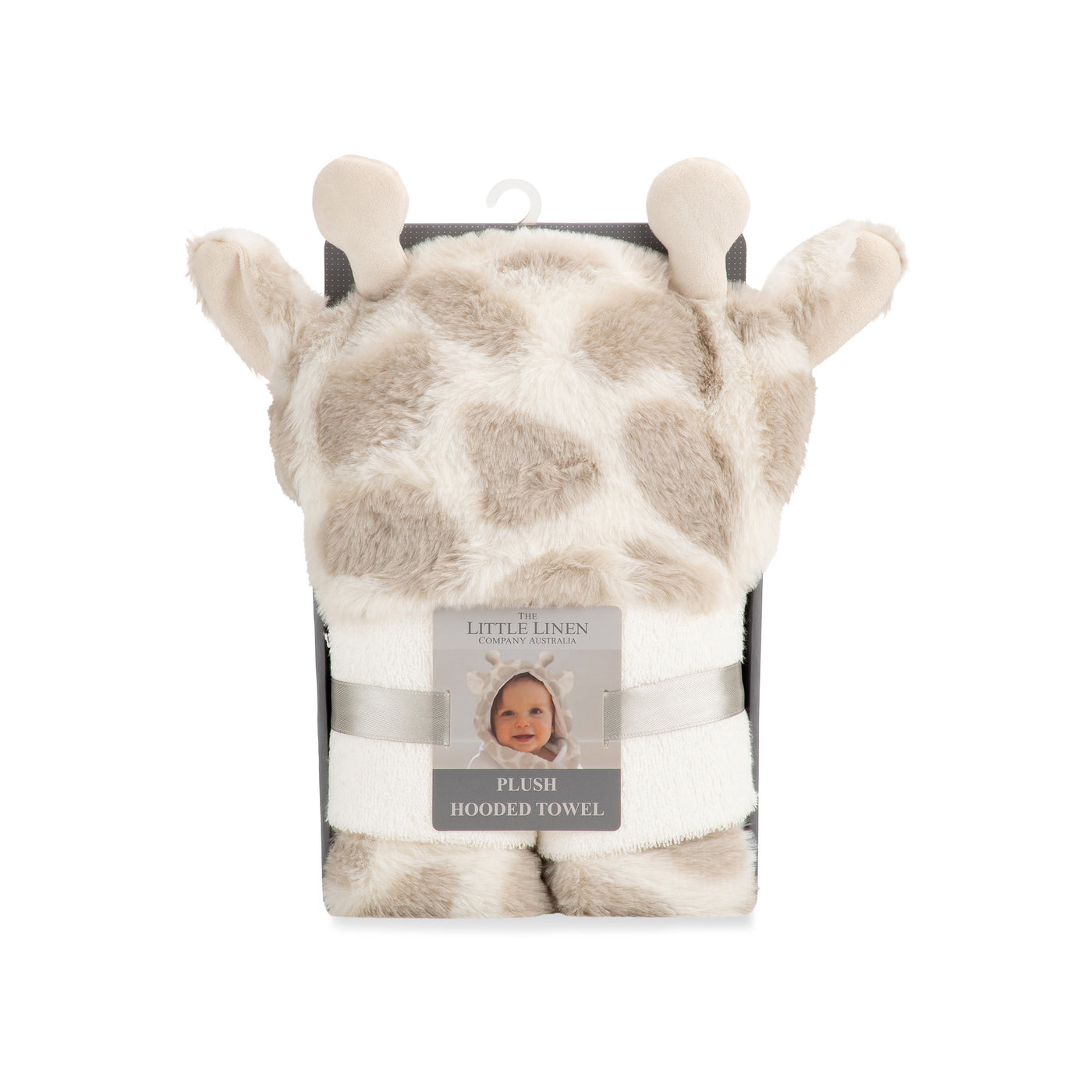 Plush Hooded Towel - Savannah Giraffe
