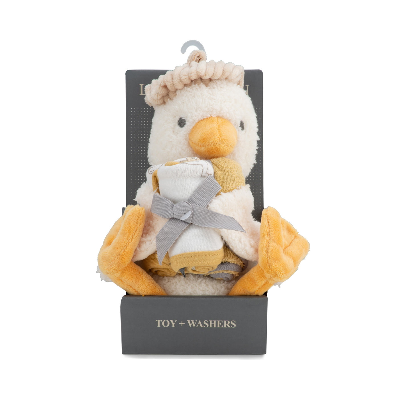 Plush Toy & Washers - Fuzzy Duck